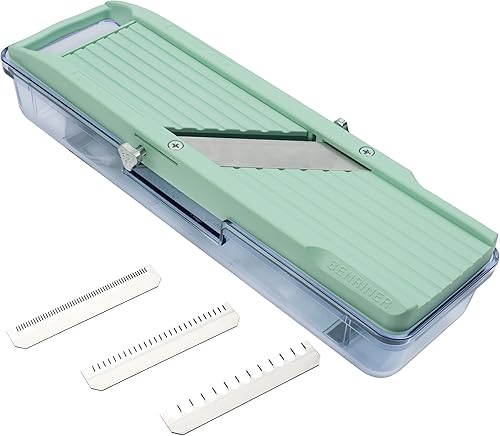 Benriner BN-3GR Mandoline japonaise avec plateau récupérateur